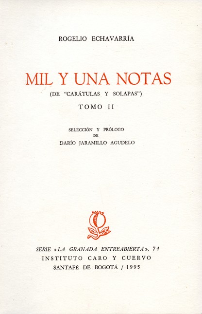 Mil y una notas (de "Carátulas...