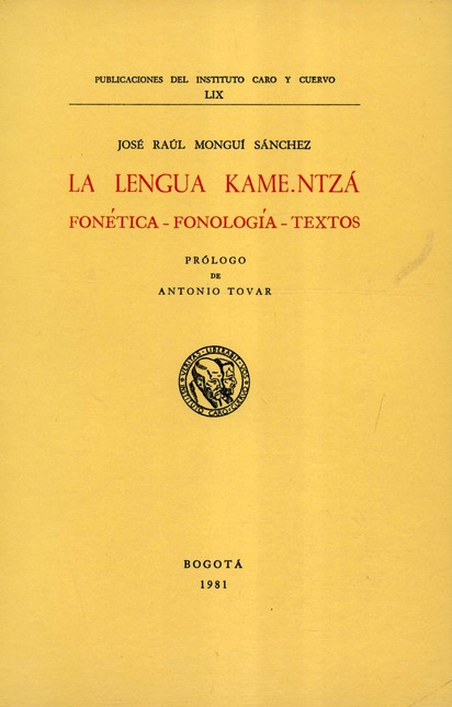 Lengua Kamentzá:  Fonética - f...