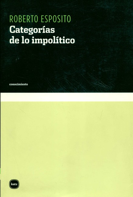 Categorías de lo impolítico