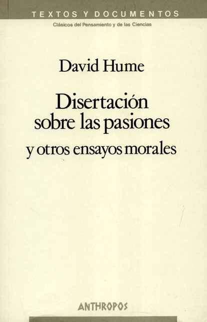 Disertación sobre las pasiones...