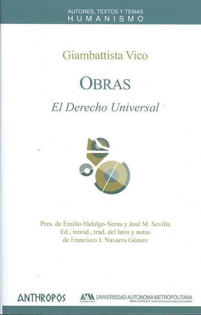 Obras G. Vico.  El Derecho Uni...