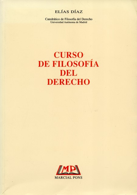 Curso de Filosofía del Derecho