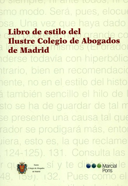 Libro de estilo del Ilustre Co...