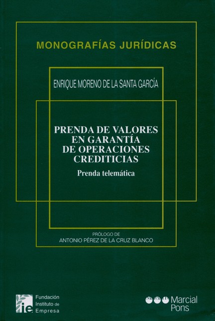 Prenda de valores en garantía ...