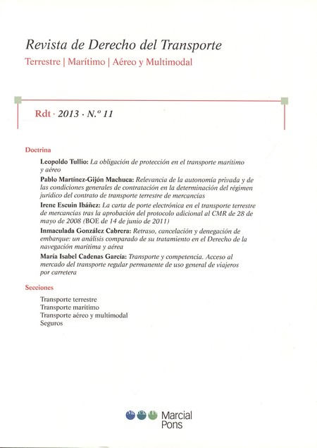 Revista de Derecho del Trasnpo...