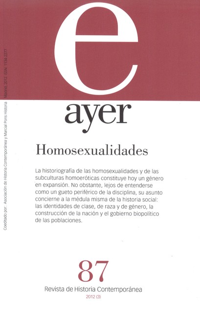 Revista Ayer No. 87  Homosexua...