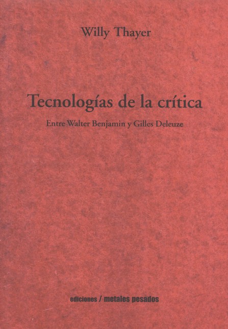 Tecnologías de la crítica. Ent...