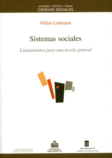 Sistemas sociales. Lineamiento...