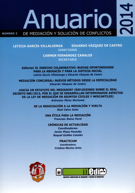 Rev. Anuario 2014 de mediación...