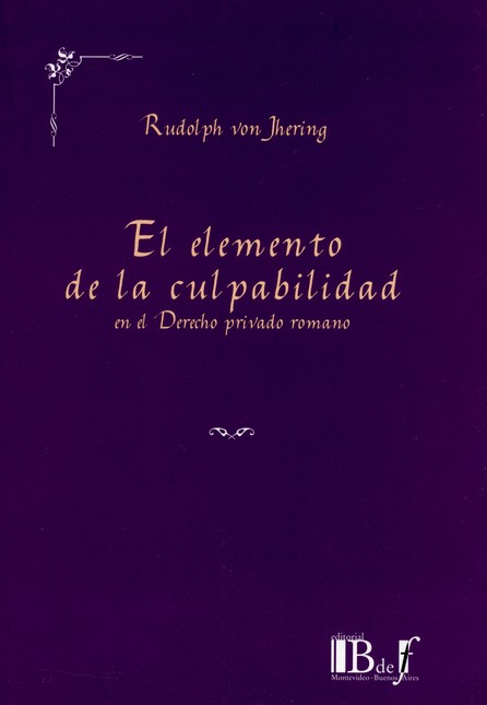 El elemento de la culpabilidad...
