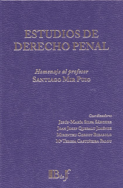 Estudios de derecho penal. Hom...