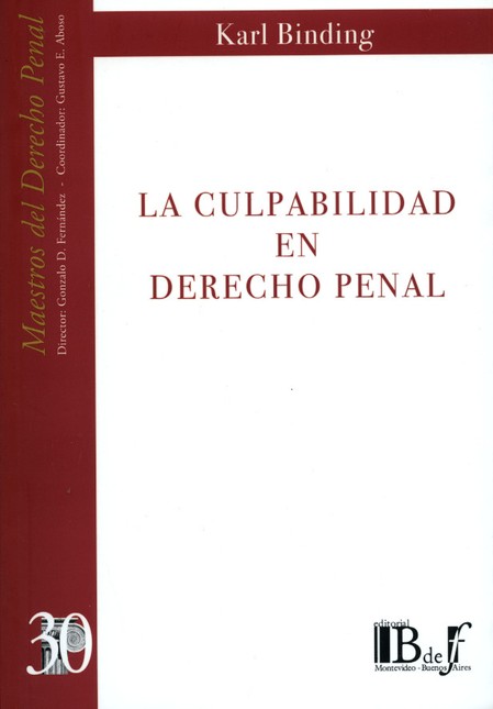 La culpabilidad en derecho pen...