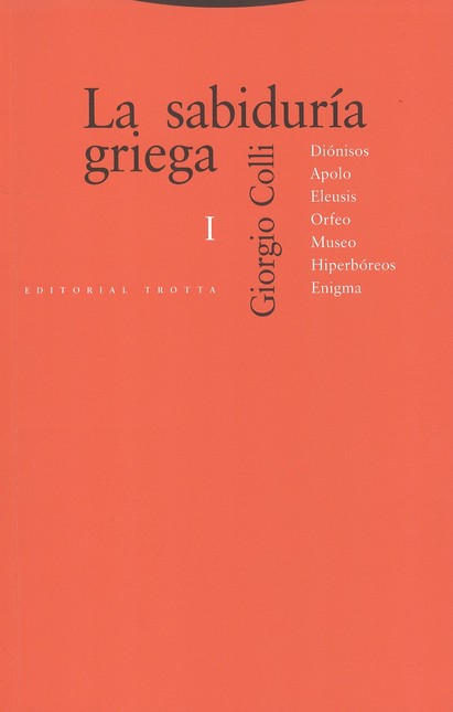 La sabiduría griega I