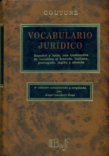 Vocabulario jurídico. Español ...