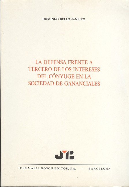 La defensa frente a tercero de...