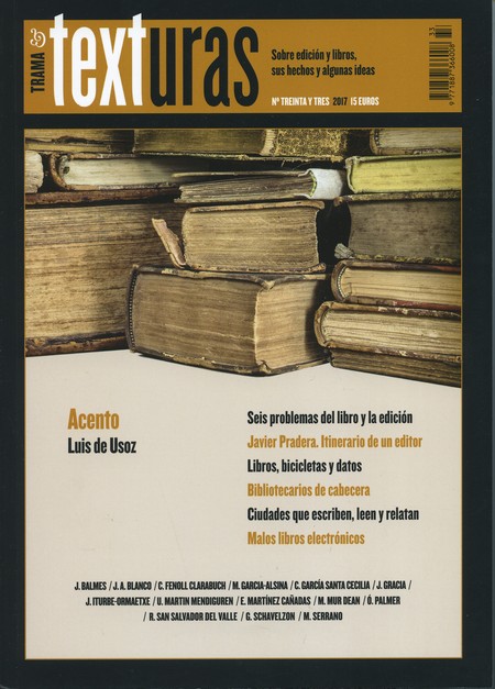 Rev. Trama y texturas No.33. S...