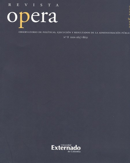 Revista Opera No.8  2008/2009