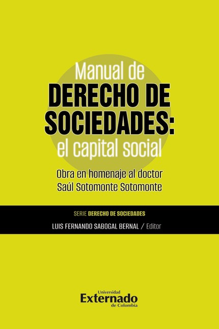 Manual de derecho de sociedade...