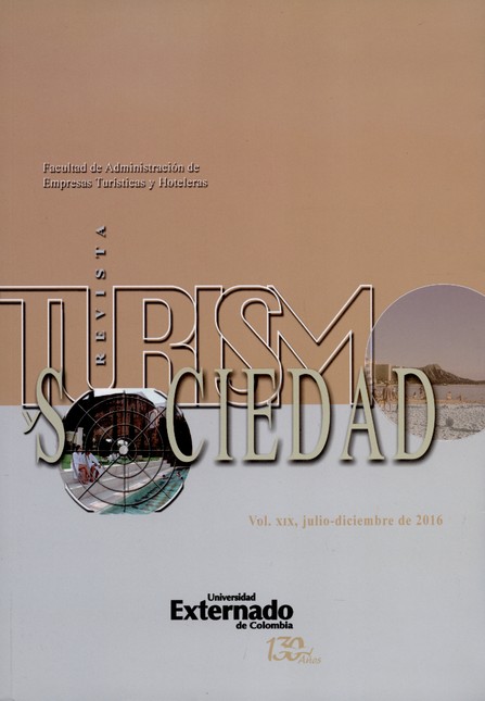 Rev. Turismo y sociedad Vol.19