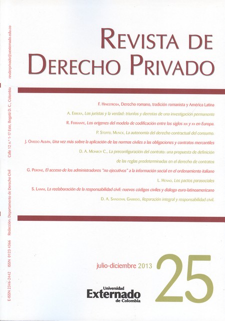 Revista de derecho privado No....