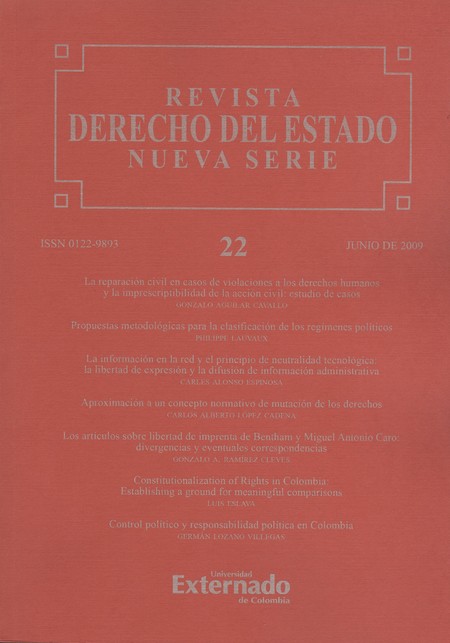 Revista Derecho del Estado No....