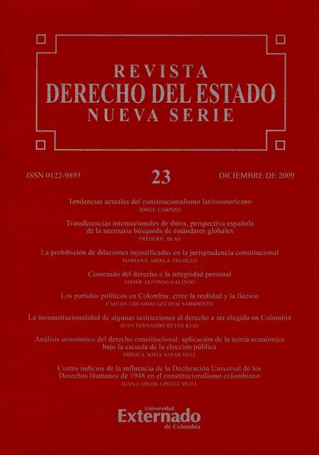 Revista Derecho del Estado No....