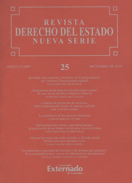 Rev. Derecho del Estado No.25 ...