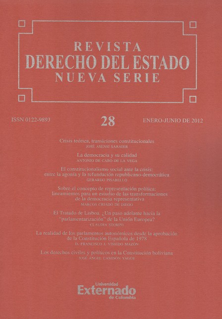 Revista Derecho del Estado No....