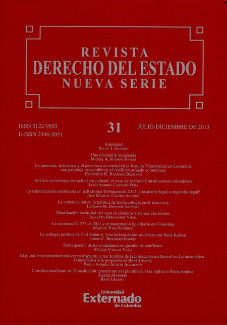 Rev. Derecho del Estado No.31