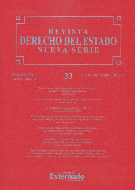 Revista Derecho del Estado No....