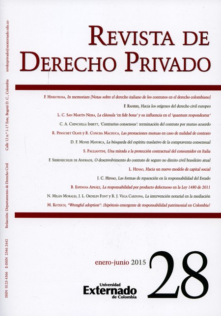 Revista de Derecho privado No....