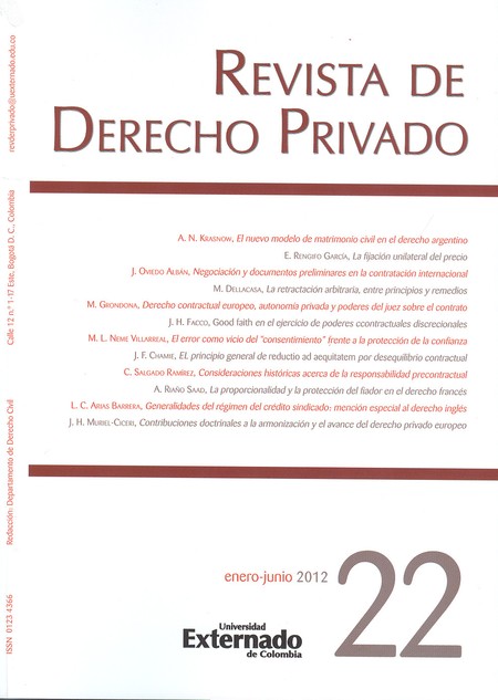 Revista de Derecho Privado No....