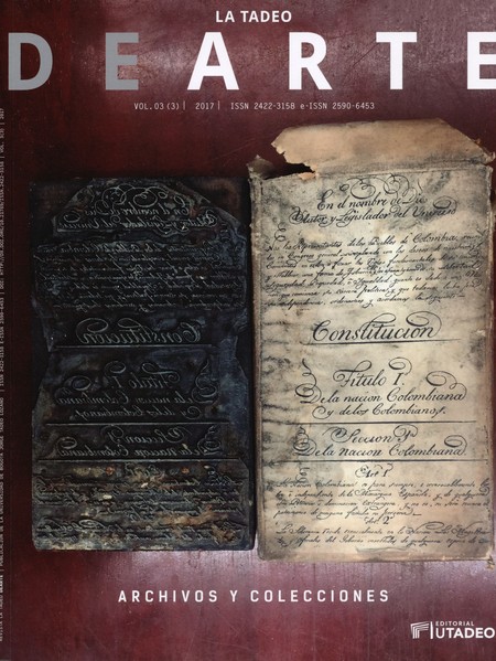 Rev. La Tadeo de arte No.3-3. ...