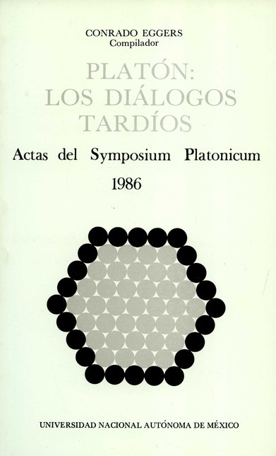 Platón: Los diálogos tardíos. ...