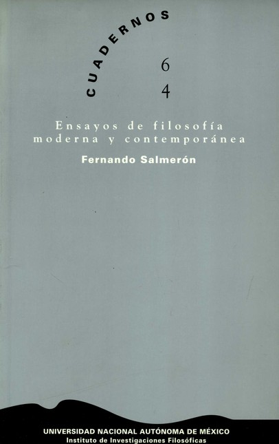 Ensayos de filosofía moderna y...