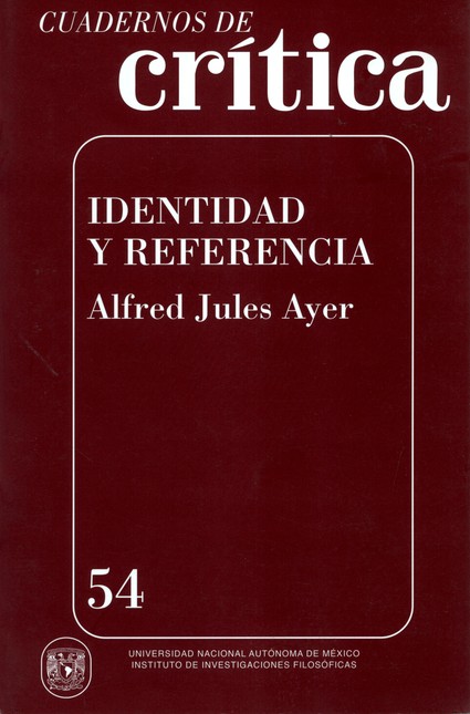 Cuadernos de crítica 54. Ident...