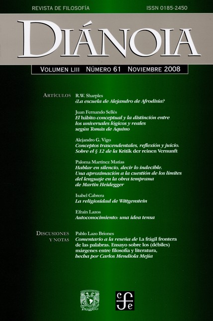 Revista Diánoia No. 061
