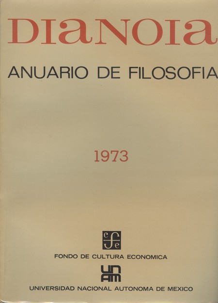 Revista Diánoia Anuario 1973