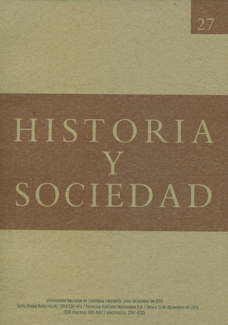 Revista Historia y sociedad No...
