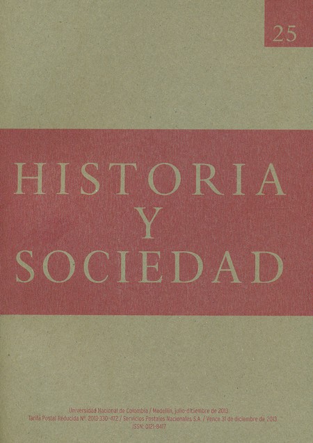 Revista Historia y sociedad No...