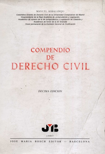Compendio de Derecho Civil
