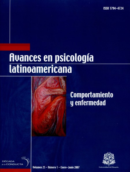 Revista Avances en Psicología ...
