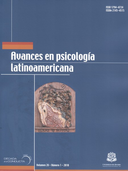Revista Avances en Psicología ...