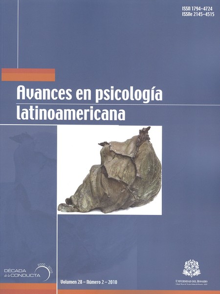 Revista Avances en Psicología ...