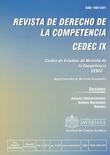 Revista de Derecho de la Compe...
