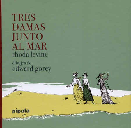 Tres damas junto al mar