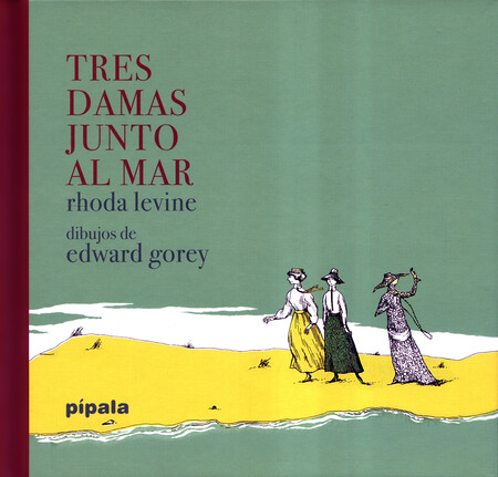 Tres damas junto al mar