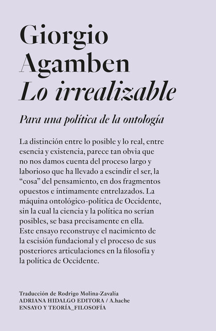 Lo irrealizable. Para una pol[...