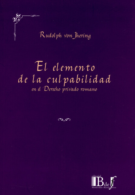 El elemento de la culpabilidad...