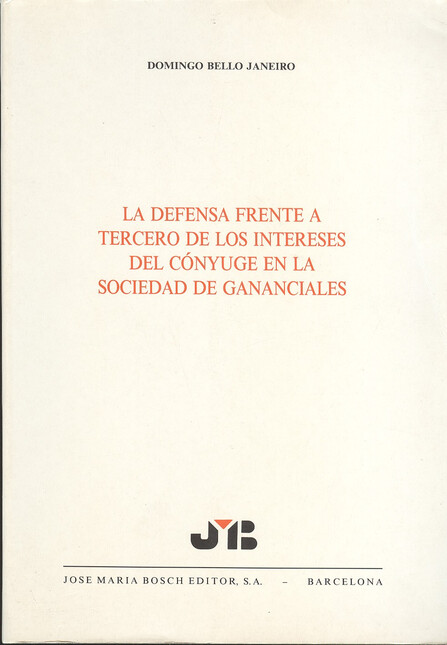 La defensa frente a tercero de...